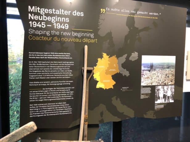 Adenauer-Haus Tafel Neubeginn nach 1945