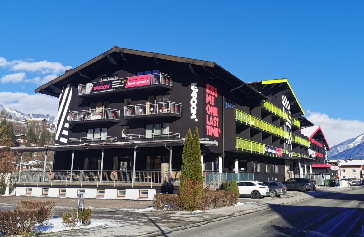 Außenansicht Pop Up-Hotel KAPOOM* in Österreich