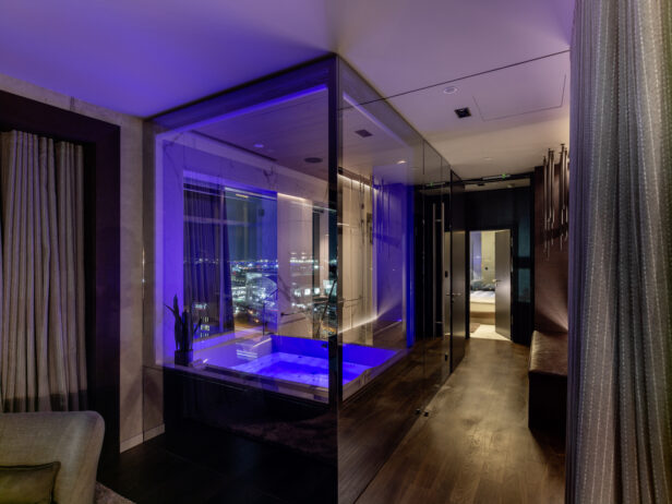 Eigener Wellness- und SPA-Bereich im Skyloft b'mine Frankfurt Airport Bild: studio khf.de