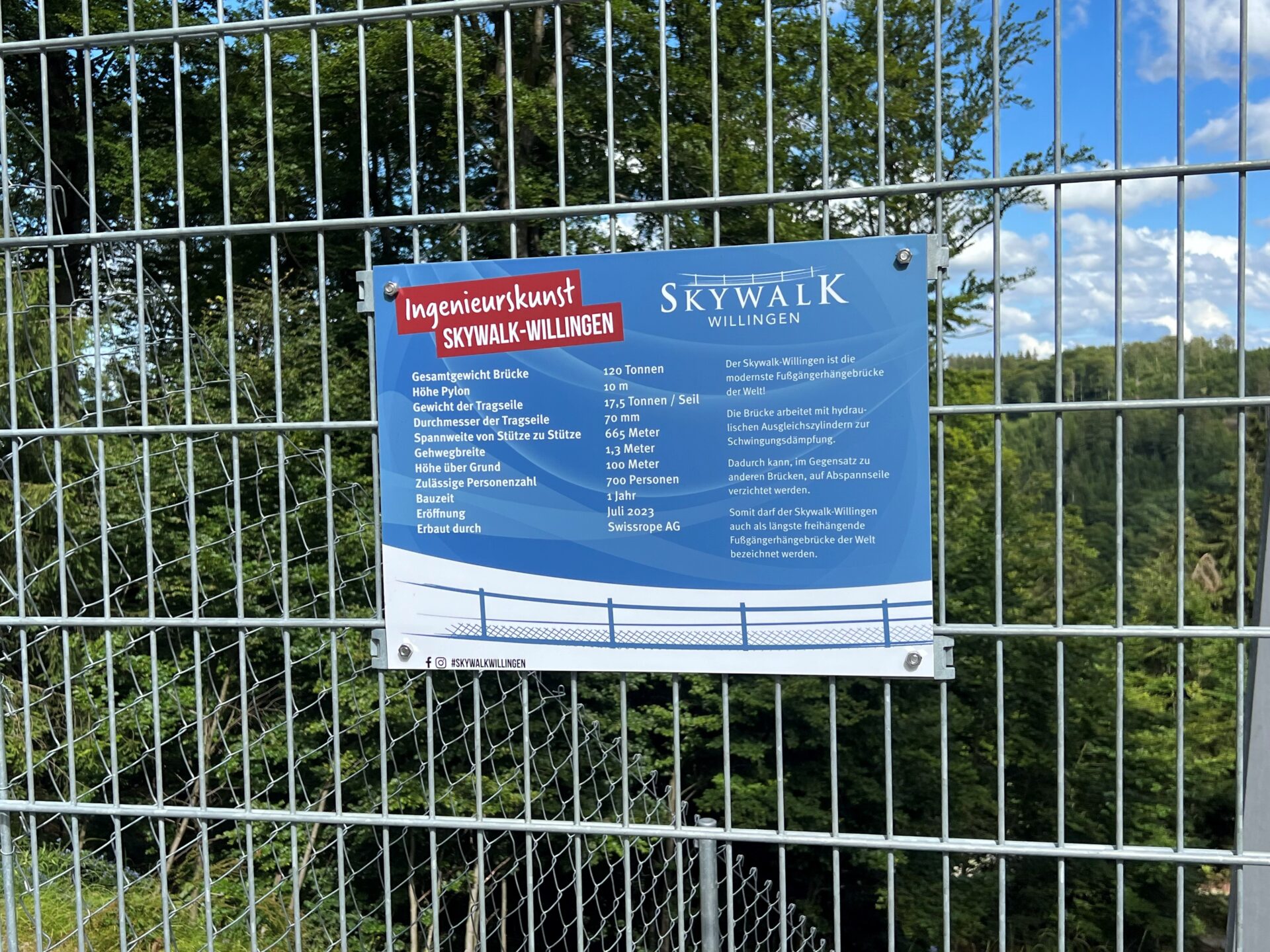 Details zum Skywalk in Willingen.